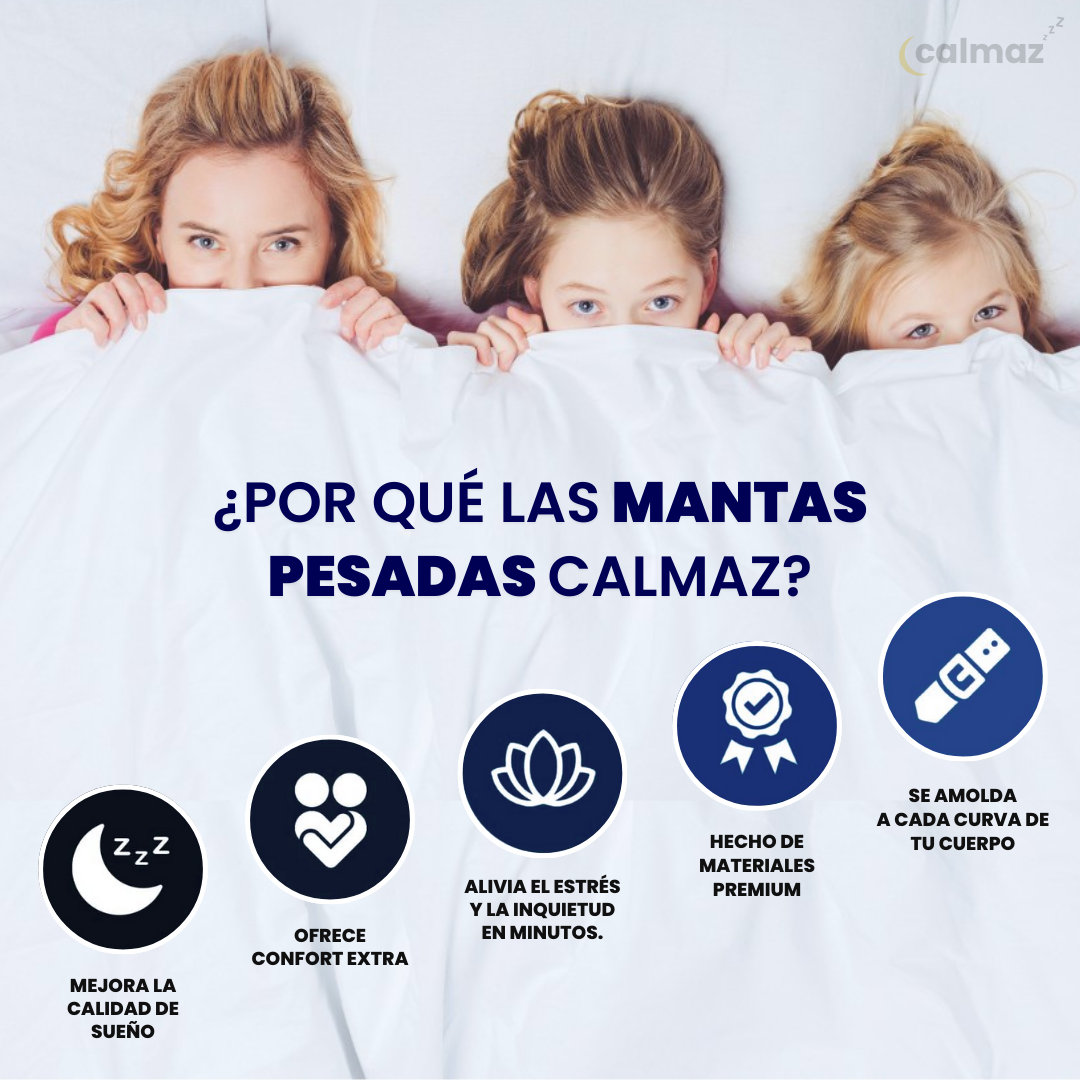 Manta Pesada Calmaz™ - 6Kg de relajación profunda