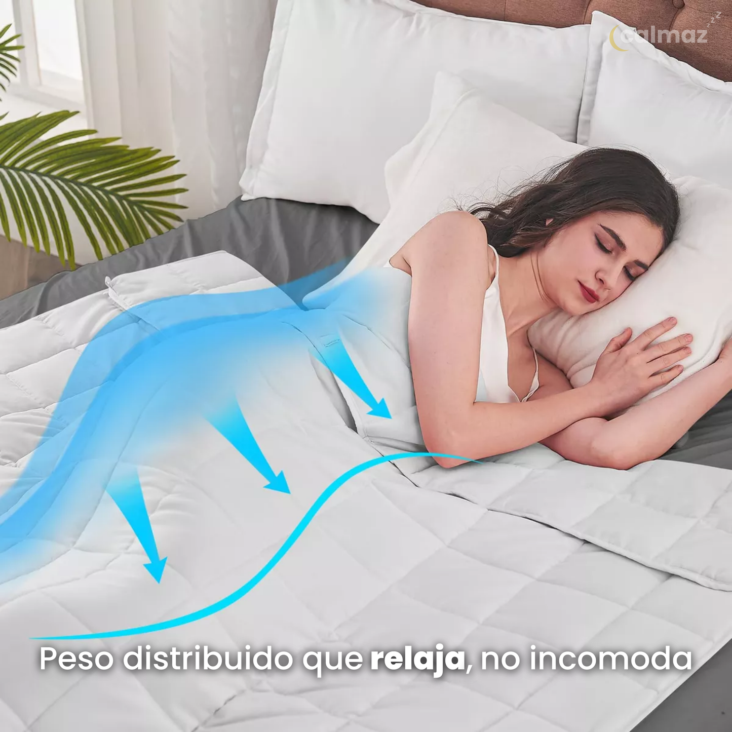 Manta Pesada Calmaz™ - 6Kg de relajación profunda